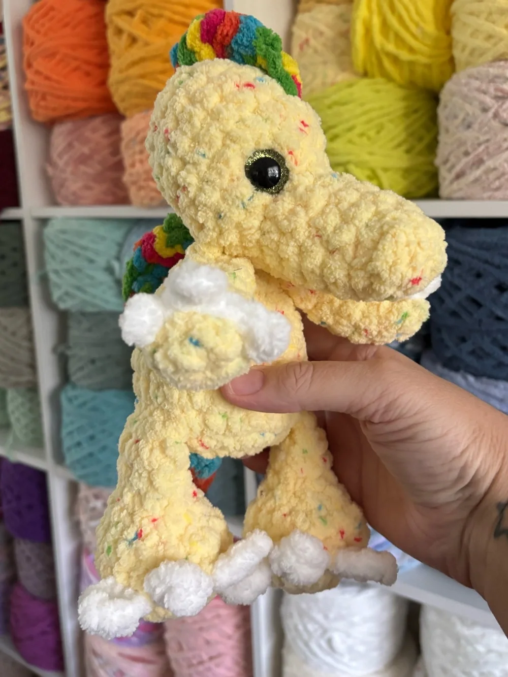 Crochet baby Spinosaurus Plush